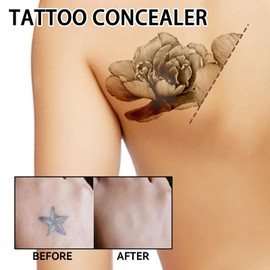 Tattoo Cover Up Concealer Cream - Full Coverage for zits, Body, Waterproof - Men and Women, Natural Makeup to Cover Tattoos