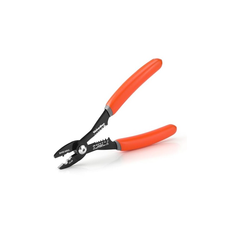 Valuemax Herramienta pelacables 4 en 1, pelacables, crimpadora de cables,