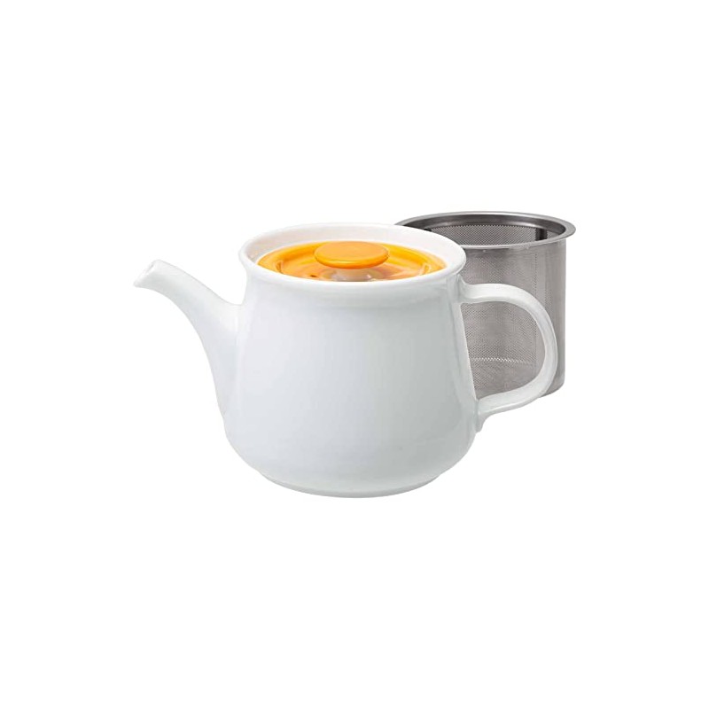 Saikai Pottery Hasami Ware 20408 Orange Teapot (With Super Stainless