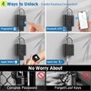 Fingerprint Padlock,Heavy Duty Smart Padlock with Key, Waterproof Bluetooth App