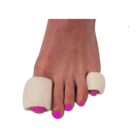 Dr. Jill's Foot Pads, Y1954, Tubefoam, 3 Inch Pieces, 16 Count, Size Medium, 3/4"