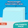 Blue Index Cards 4x6 Lined Ruled Flash Note Cards 100