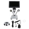 DM9 Digital Microscope 7‑Inch Screen 8 LED Lights Adjustable Brightness