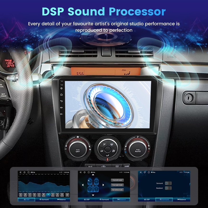 [2+64G] Android 15 Radio for Mazda 3/Mazda3 2004-2009: NHOPEEW 9