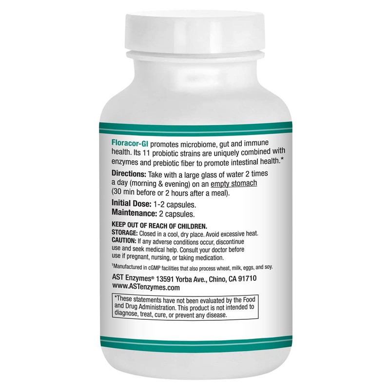 Floracor – Probiotics & Enzymes to Support Intestinal & Gut