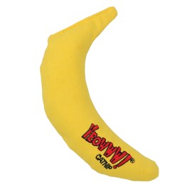 AB Tools 1PK Yeow Interactive My Cat Kitten Banana With Catnip Cat Toy Play Toy Cat Gift