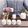 Fine Ceramic Teapot Set,Chinese Suet Jade White Porcelain Tea Pot