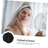 Vaguelly Adjustable Double Satin Shower Cap for Women Comfortable Night