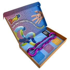 TANGLE Jr Metallic (Magenta) - Genuine Fidget Toys Sensory Toy - Twisty Fidget Toy Tangle Fidgets for Kids and Adults - Fidget Toy for School - Gift for Teens and Adults