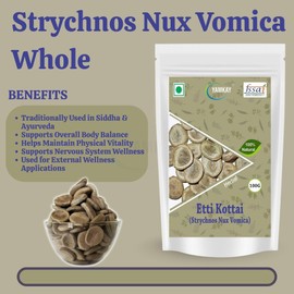 YAMKAY Strychnos Nux Vomica Whole– 300 GM Etti Kottai for Traditional Remedies & Herbal Uses 10.58 OZ