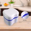 Denture Container with Strainer, Denture Box and Denture Cleaning Brush