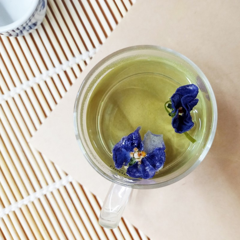 Sanhaerang 3 types of flower tea set, marigold, pansy, cockscomb