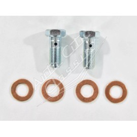 drm Caliper Brake Hose banjo bolt set 7/16-20 x 1 1/16 with copper washers