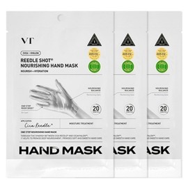VT Cosmetic Riddle Shot Nourishing Hand Mask, 16ml, 3 pcs / 브이티코스메틱 리들샷 너리싱 핸드 마스크, 16ml, 3개