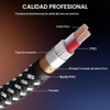 Cable XLR de 6 pies/4 unidades, cable de micrófono Nylong