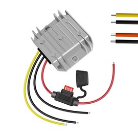 YRDZXG12V/24V to 5V10A 50W Buck Converter with Fuse Voltage Regulator Voltage Reducer Power Converter Waterproof Transformer Electric Power converters
