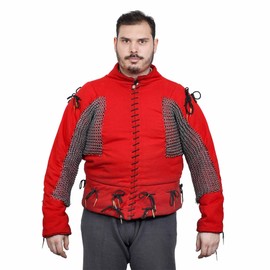 Lord of Battles Medieval Chainmail Voiders High Tensile Wire Butted Rings Natural Finish Viking Medieval Chainmail Armor Historical Reenactments Natural (Gambeson not Included)