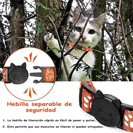 12 Collares para Gatos Reflectantes con Campana                                                                                                       