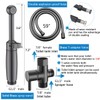 SonTiy Handheld Bidet Toilet Sprayer Black Stainless, Cloth Diaper Sprayer