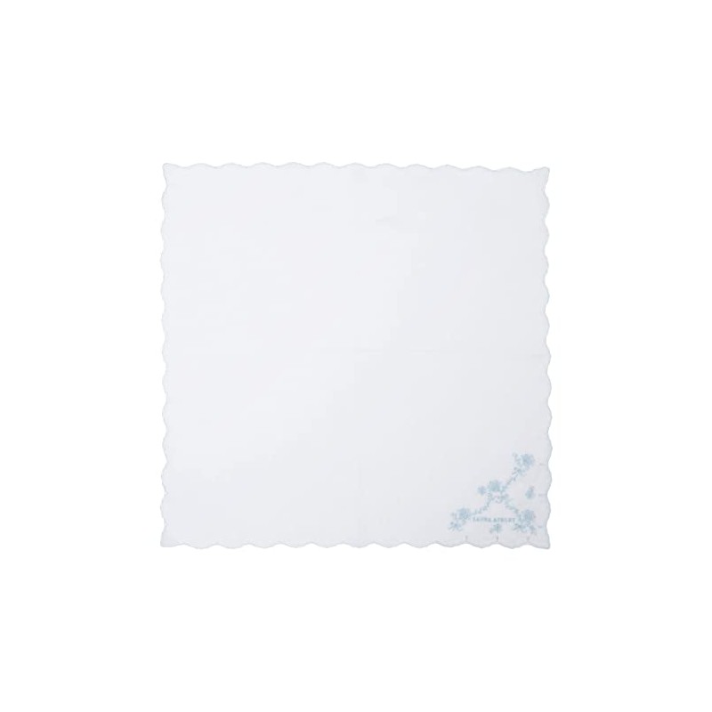 Laura Ashley 05608005 Women's Handkerchief Embroidered Handkerchief, saxon blue