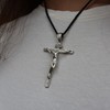 Kruzifix-Anhänger, aus 925er Silber.