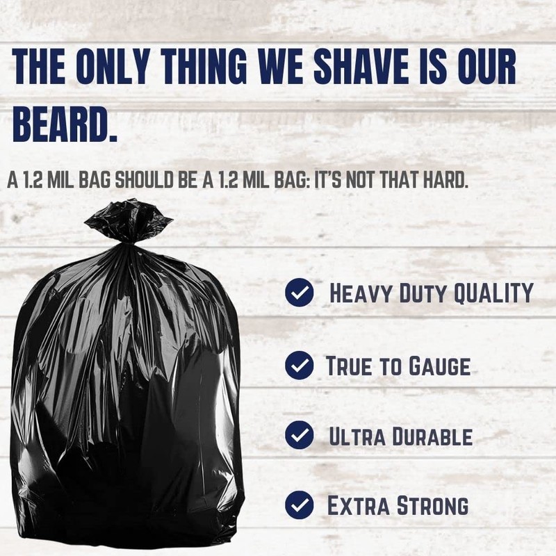 Plasticplace - W14LDB 12-16 Gallon Trash Bags │ 1.2 Mil