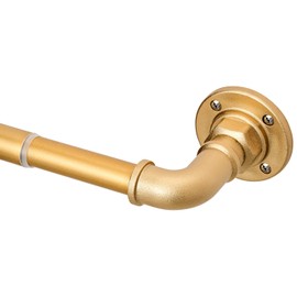 Industrial Curtain Rods for Windows 30 to 84 Inches,1 Inch Adjustable Curtain Rods,Heavy Duty Drapery Rods for Indoor and Outdoor