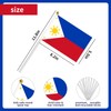 50pcs Philippines Mini Flags Small Filipino Philippine Flags Celebration Parade