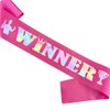 Winner Sash - Hot Pink with Iridescent Foil Lettering, No1