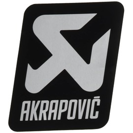 AKRAPOVIC(アクラポヴィッチ) アルミ耐熱ステッカー 縦 75mmx75mm モノトーン P-VST17AL