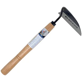 HACHIEMON Japanese Weeding Tool Very Sharp Edge Nejiri Gama Left-Handed Version - Made in Japan