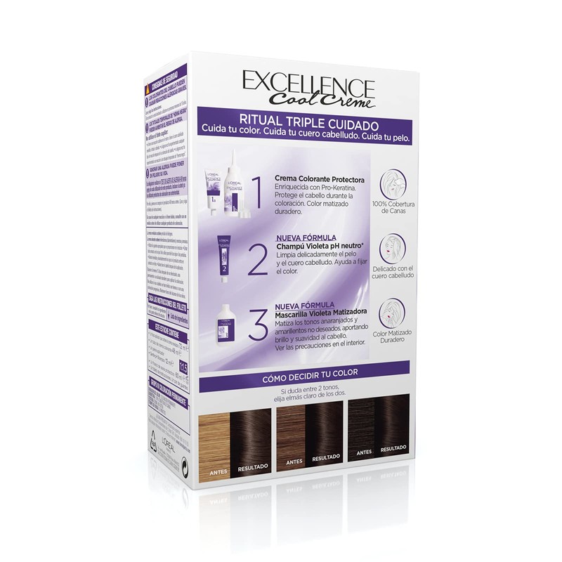 Excellence cream ink #4.11-castaño ceniza intenso