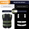UNINOVA High Visibility Safety Vest - Multi Pockets Reflective Mesh