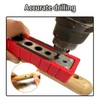 Drill Guide, 2/4/6/8/10/12mm Drill Block Accessories,Professional Locator Doweling Jig,Drill Guide