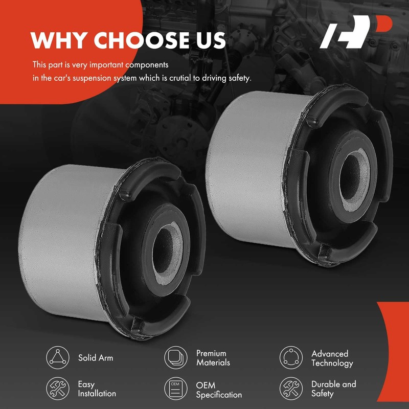 A-Premium 2 x Front Upper Control Arm Bushing Kit, Compatible