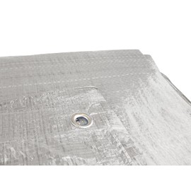 Tarpaulin 4m x 5m Silver Waterproof Builders tarp Garden Dry Cover Camping Ground Sheet Dust Cover