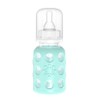 Lifefactory - Biberón de vidrio con funda de silicona, 4