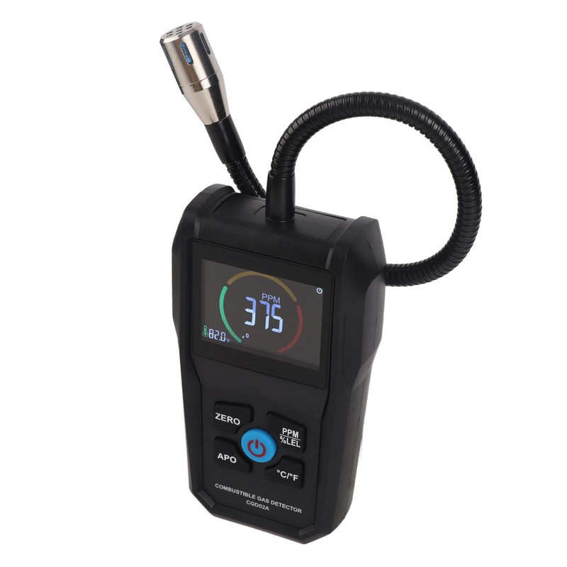 Combustible Gas Detector 50‑50000PPM LCD Display Screen Portable Gas Leak