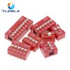 10PCS 빨간색, 파란색 토글 스위치 간격 2.54MM DIP 다이얼 코드