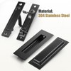 HBL' Pocket Door Hardware Set – 2 Recessed Flush Finger