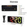 Lafocuse RGB Digital Alarm Clock Bedside with Colorful Display
