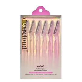 Soft Multipurpose Dermaplane Razors, Face Razor for Women Dermaplaning, Exfoliate and Remove Unwanted Hair (Set of 6)