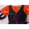 Making Believe Girls Funky Orange, Black and Purple Striped Witch