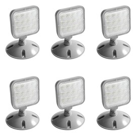 LED ENERGY PLUS Remote Outdoor Emergency Light Head – Single Head LED Lamp, Weatherproof Emergency Exit Lighting 3.6V OR 9.6V Volts, 1.7 Watts (6 Pack)
