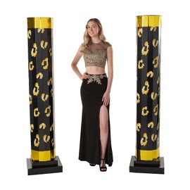 6-ft. Jungle Animal Print Columns - 2 Pieces