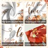 Mocsicka Fall in Love Backdrop Banner 6x3.6ft Boho Autumn Leaves