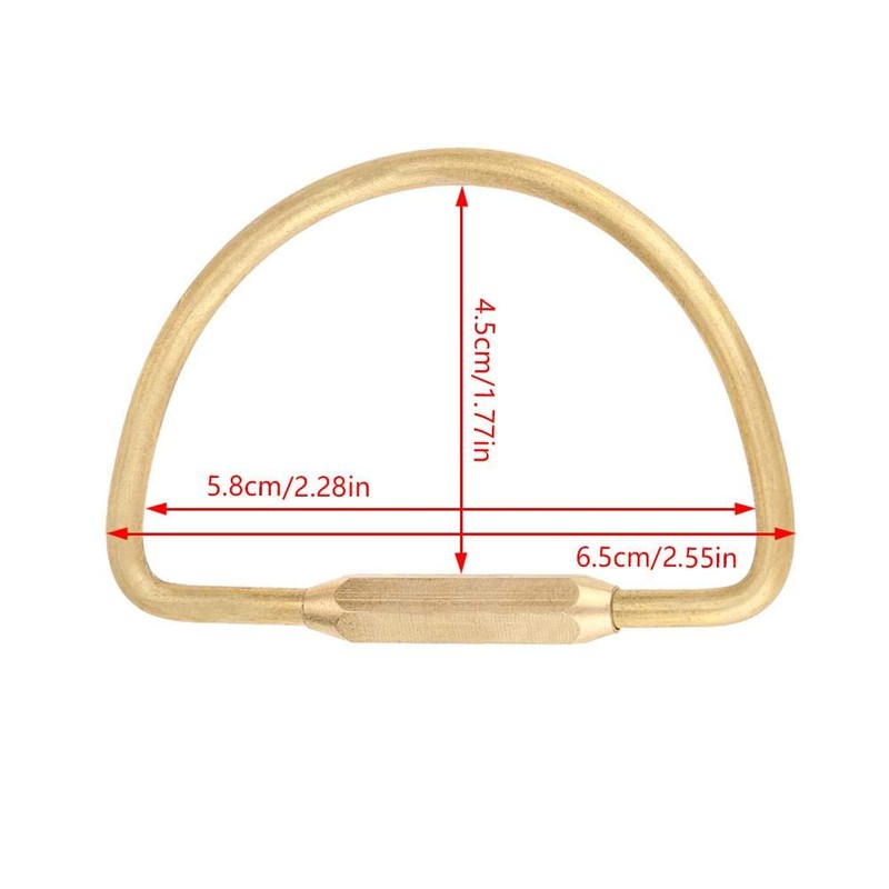 Keychain Hook Clip, Brass Screw Lock Carabiner Clip Hook Keychain