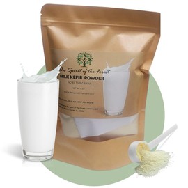 Milk Kefir Powder Ready To Use No Maintenance - Live Active Probiotic Cultures - Non GMO Gluten Free - Health Starter - Leche de Bulgaros en Polvo (4 Oz)