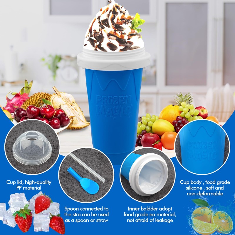 Slushie Maker Cup - DIY Magic Slushy Maker Squeeze Cup,