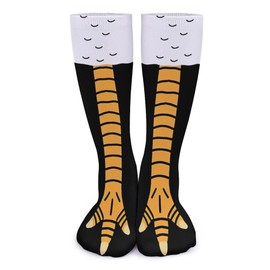 Mens Funny Socks for Boys Girls Novelty Socks for Men Crazy Socks for Men, Chicken Legs Feet Novelty Crazy Design Cotton Socks Gift for Golfing, Hunting, Camping, Hiking